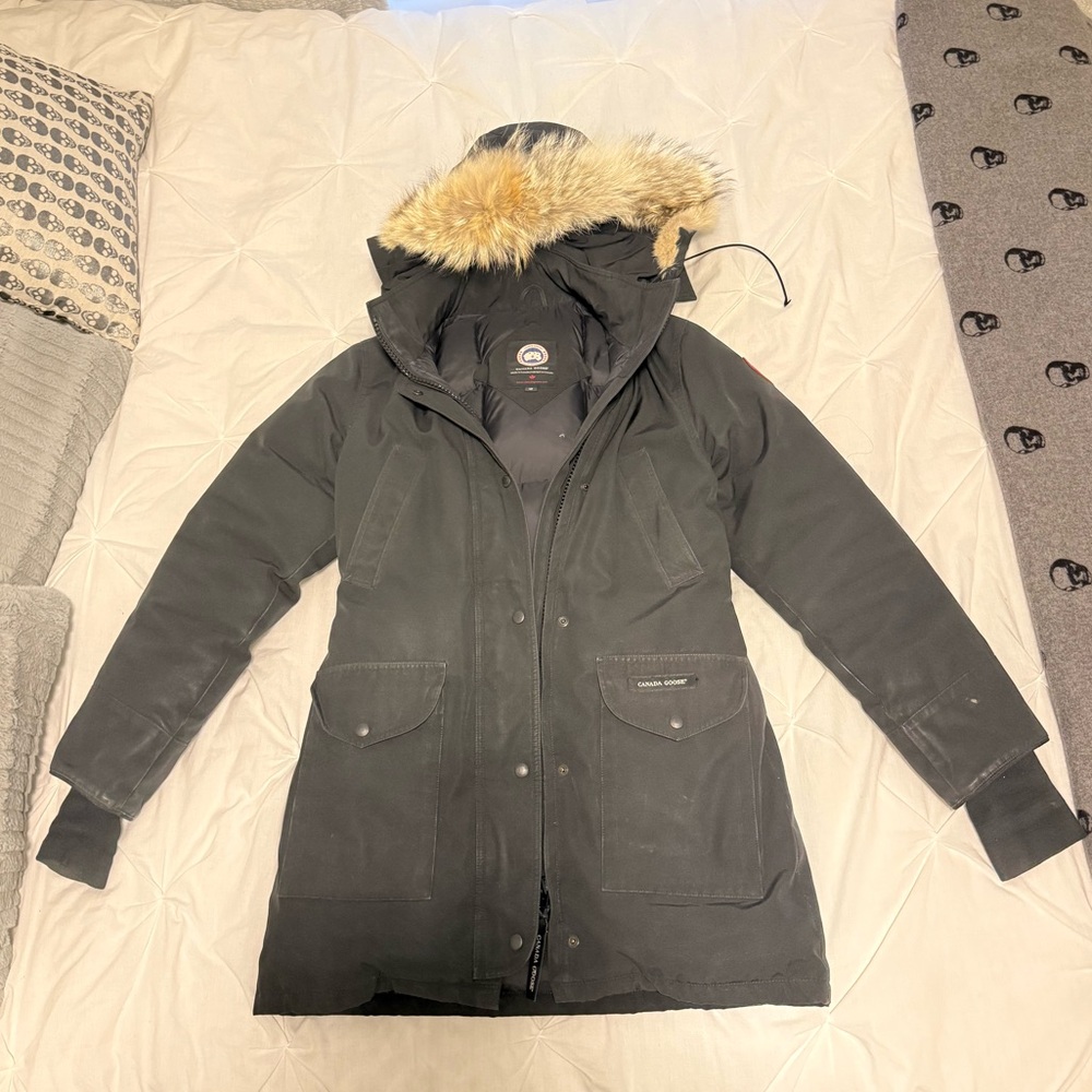 Canada Goose Trillium Parka Heritage Jacket with Fur Trim
